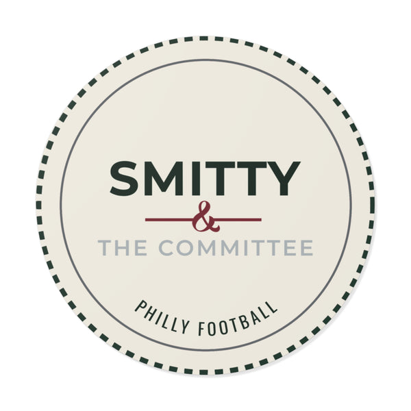 Round Vinyl Sticker — "Smitty & The Committee" Philly Football Logo