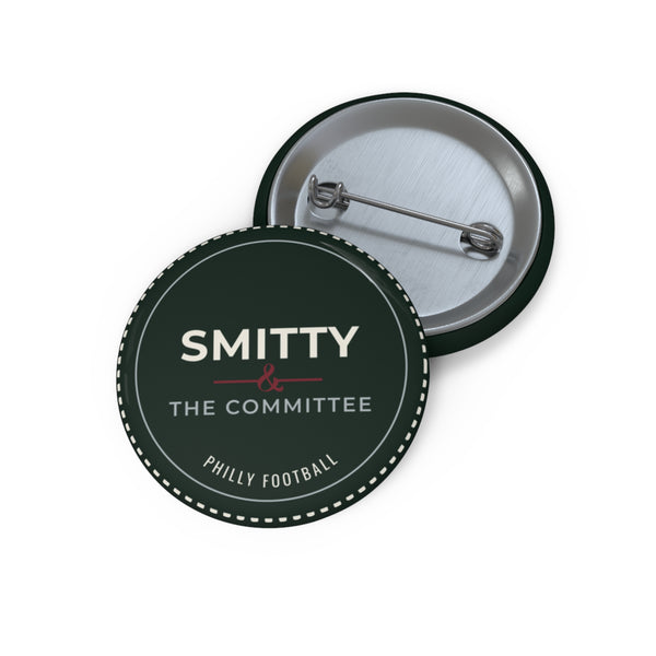 Button Pin — "SMITTY & The Committee" Philly Football Team Badge